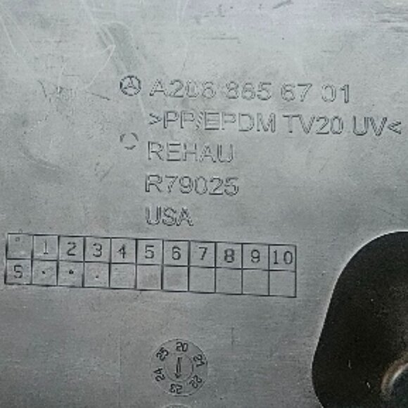 22-24 MERCEDES BENZ C Class & AMG C43 FRONT LICENSE PLATE BRACKET [#A2068856701] - Picture 5 of 5